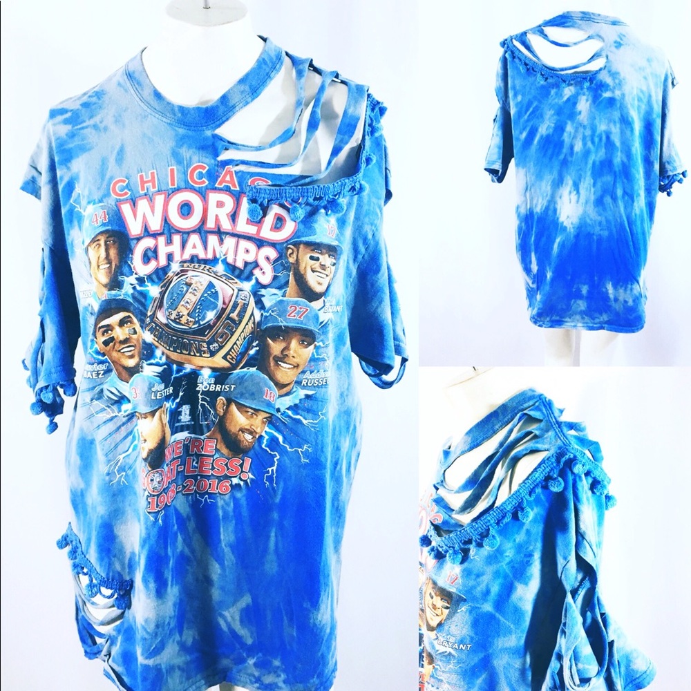 Chicago Cubs tee one of a kind, one size fits all